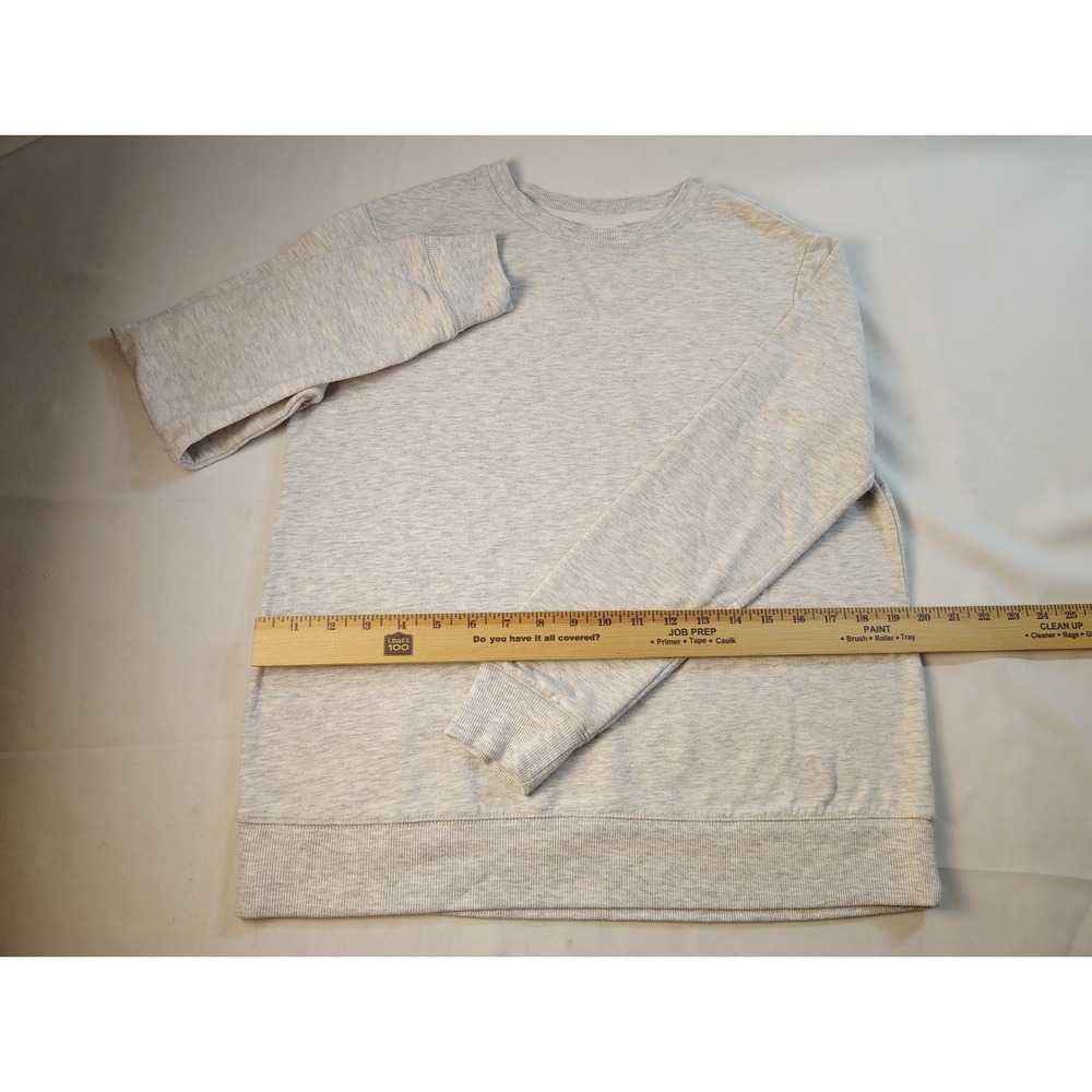 Stars Above Beautifully Soft Fleece Crewneck Sweatshirt Gray Womens Loungewear S - Picture 5 of 8